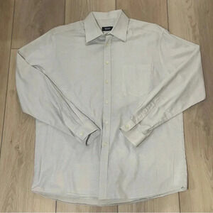 BOSS by Hugo Boss Light Grey Button-up Pocket Shirt Men’s 16.5 36/37